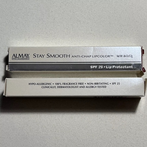 2x ALMAY Stay Smooth Anti-Chap Lipcolor with SPF 25 - Lip Protectant #42 RAISIN - Picture 5 of 7